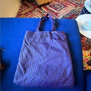 Quilted Zella Purple Tote Bag